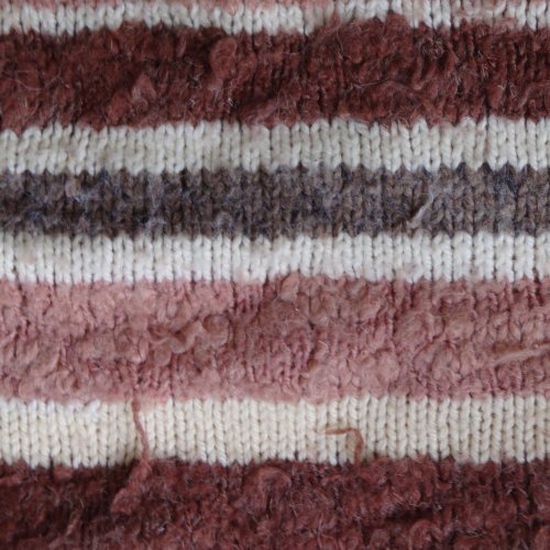 vintage style knitted brown stripes fun guitar pick