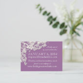 Vintage Style Lace Design Insert card (Standing Front)