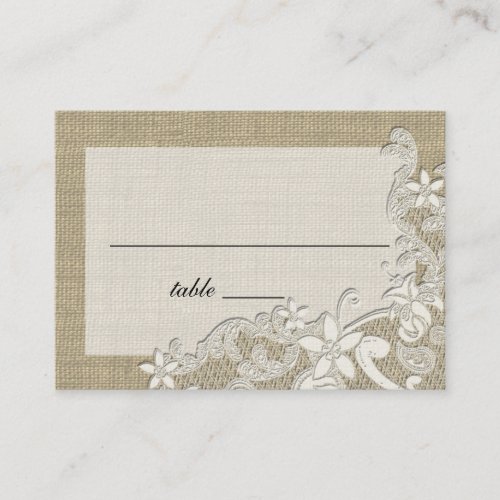 Vintage Style Lace Design place card Business Cards