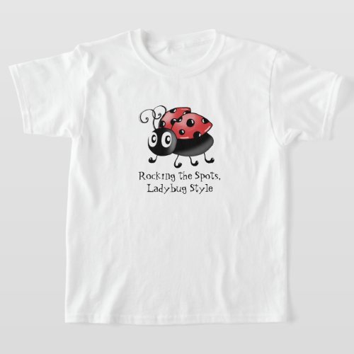 Vintage Style Ladybug Retro Red Insect Tee