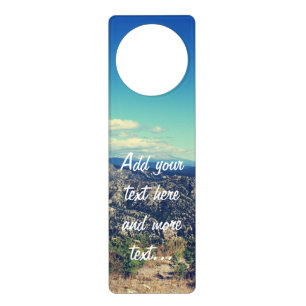 Vintage style landscape photography door hanger