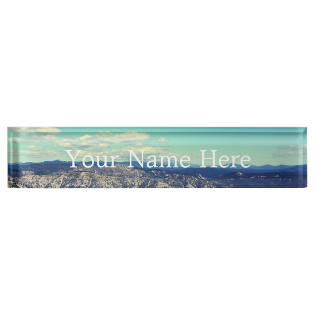 Vintage style landscape photography nameplate (Front)