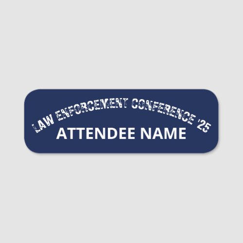 Vintage_Style Law Enforcement Conference  Name Tag