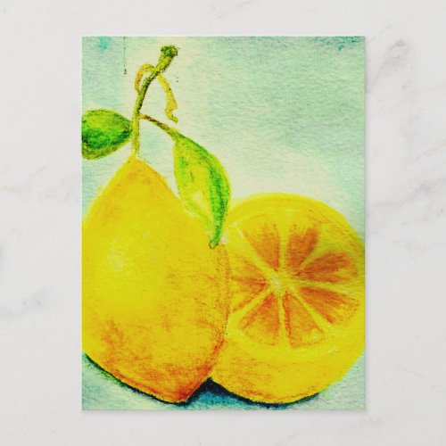 Vintage Style Lemons Postcard