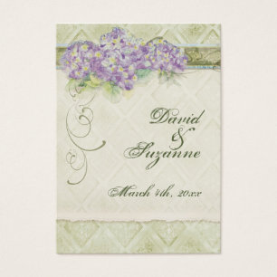 Vintage Style Lilac Hydrangea - Favor Gift Tags