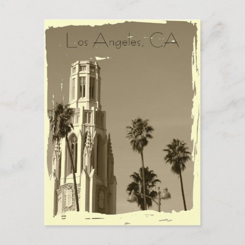 Vintage Style Los Angeles Postcard Postcard