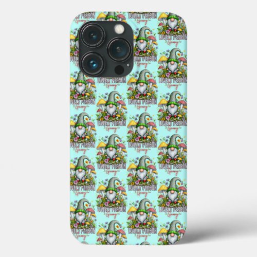 Vintage Style Lovely Gnome with Mushrooms ArtVinta iPhone 13 Pro Case