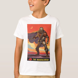 Vintage Style Mandalorian Halftone Art T-Shirt