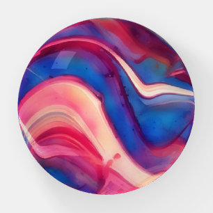 Vintage Style Marble Art Glass Paperweight