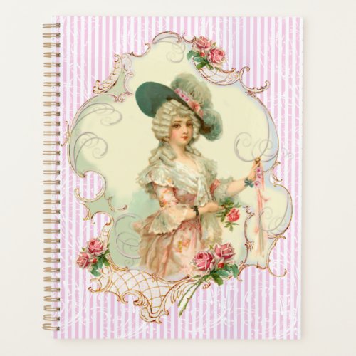 Vintage Style Marie Antoinette with Roses Planner