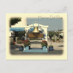 Vintage Style Marina Del Rey Postcard! Postcard