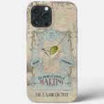 Vintage Style Martini Glass Cocktail Advertising iPhone 13 Pro Max Case