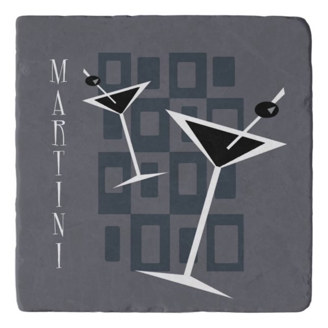 {Vintage Style} Martini Trivet (Front)