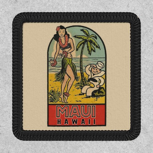 Vintage style Maui Hawaii Travel  Patch