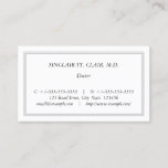[ Thumbnail: Vintage Style Medical Professional Business Card ]