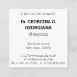 [ Thumbnail: Vintage Style Medical Specialist Business Card ]