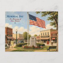 Vintage-Style Memorial Day Postcard