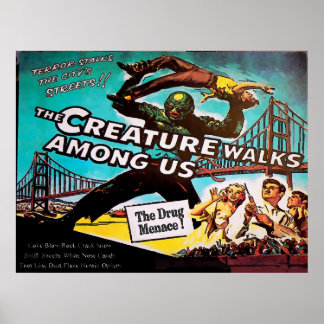 Vintage Style, Menace, Fake Cinema Poster