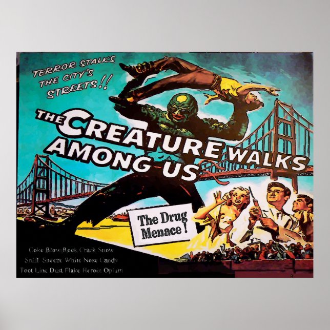 Vintage Style, Menace, Fake Cinema Poster (Front)