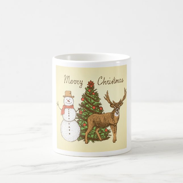 Vintage Style Merry Christmas Coffee Mug (Creator Uploaded)