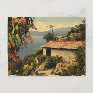 Vintage Style Mexico Streets Postcard