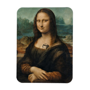 Vintage-Style "Mona Lisa" Magnet