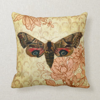 Vintage Style Moth Cushion