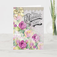 Vintage Style Mothers Day Card