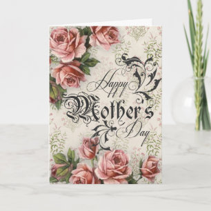 Vintage Style Mothers Day Card