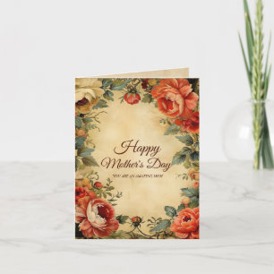 Vintage Style Mother's Day Thank You Card