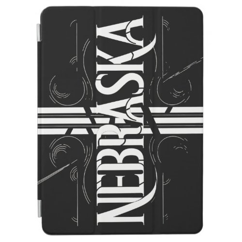 Vintage Style Nebraska Text Design iPad Air Cover