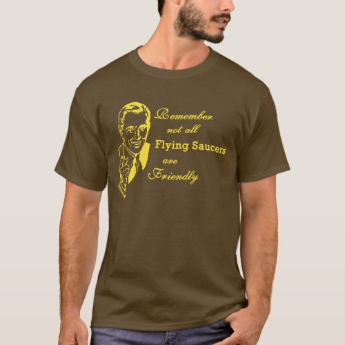 Vintage Style Not All flying Saucers YL T_Shirt