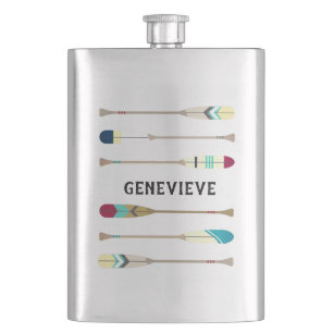 Vintage-style Oars Flask