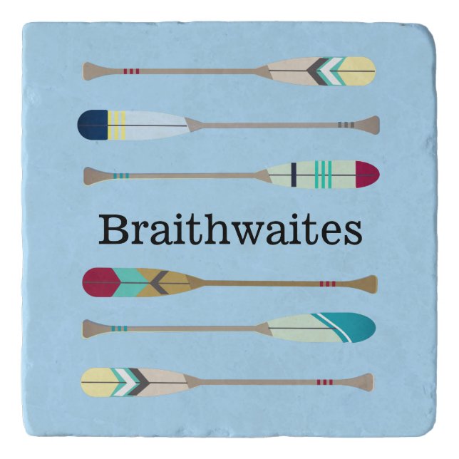 Vintage-style Oars Trivet (Front)