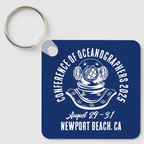 Vintage_Style Oceanography Conference Keychain