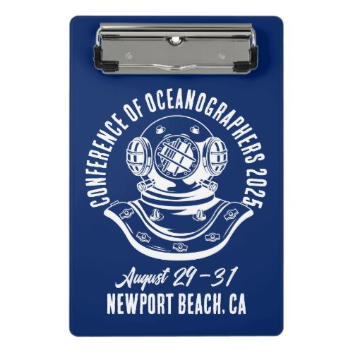 Vintage_Style Oceanography Conference Mini Clipboard