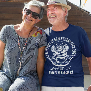 Vintage-Style Oceanography Conference T-Shirt