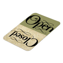 Vintage Style Open Closed Sign Magnet | Zazzle