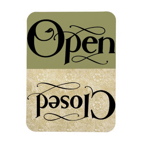 Vintage Style Open Closed Sign Magnet