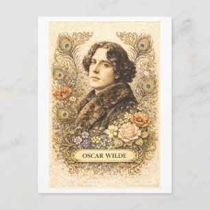 Vintage-Style Oscar Wilde Writer Postcard