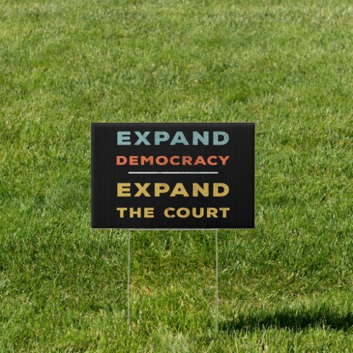 Vintage Style Pack the Court Defend Democracy Sign