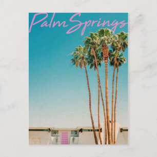 Vintage Style Palm Springs Travel Postcard