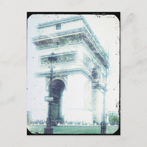 Vintage Style Paris Post Card The Arc de Triomphe Postcard