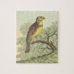 [ Thumbnail: Vintage Style, Perched Bird Puzzle ]