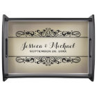 Vintage Style Personalized Serving Tray