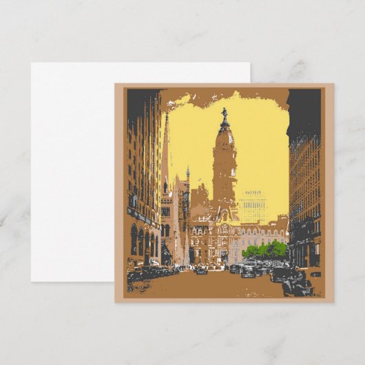 Vintage Style Philadelphia City Hall (Front/Back)