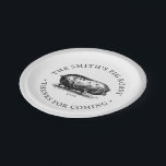 Vintage Style | Pig Roast Event | Family Reunion Paper Plates<br><div class="desc">Customizable pig roast paper plates for your next party or event featuring a vintage style pig drawing surrounded by your unique details. A great table piece of table decor for your event.</div>