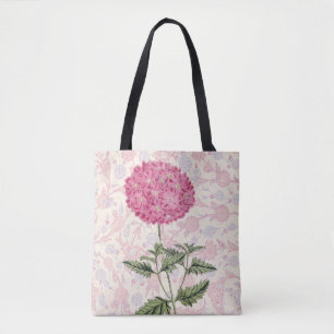 Vintage Style Pink Hydrangea Flower Tote Bag