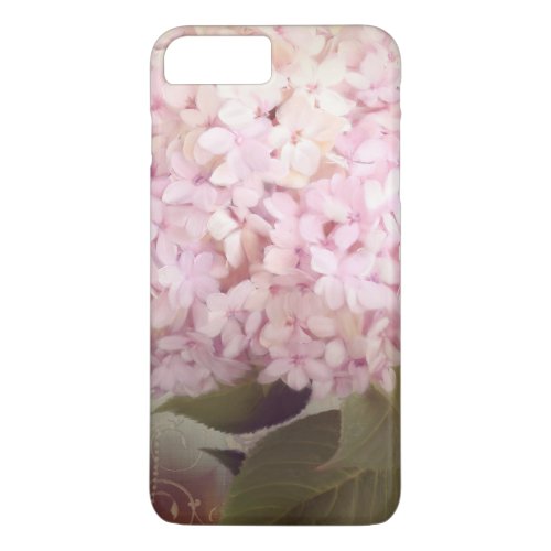Vintage Style Pink Lavender Hydrangea Oil Pastel iPhone 8 Plus7 Plus Case
