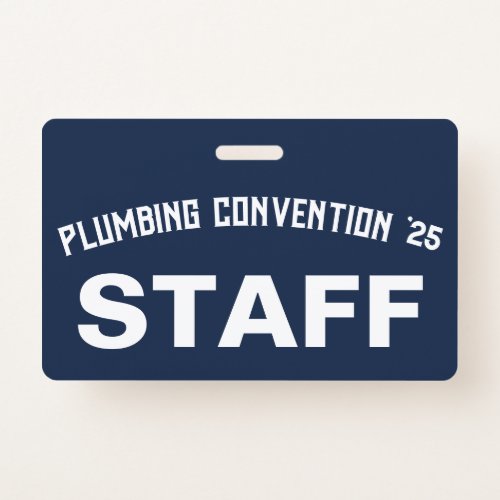 Vintage_Style Plumbing Convention  Badge